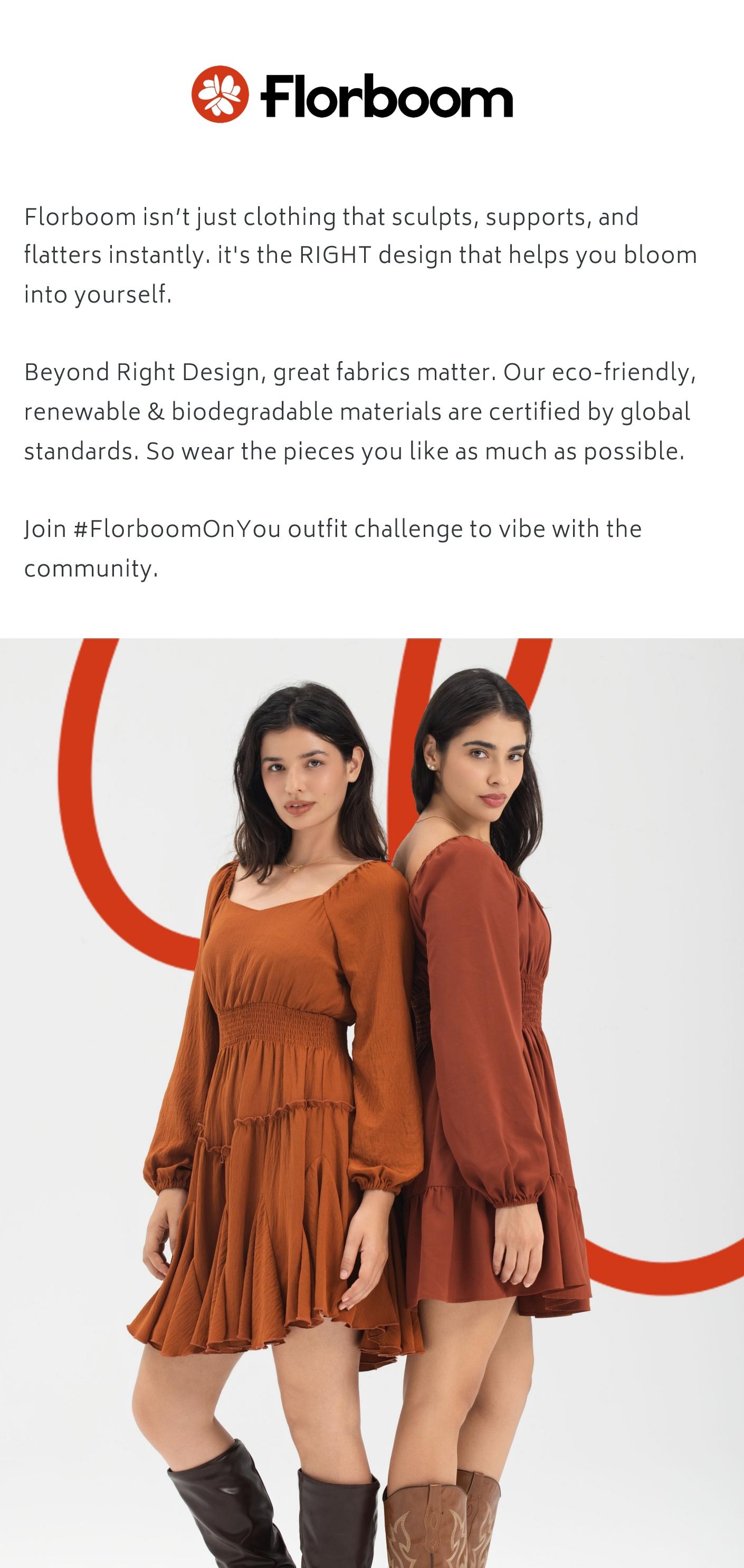 Florboom Women's Boho Square Neck Lantern Sleeve Dress, Smocked Waist 16-Panel Petal Hem Twirl Midi,Easter dress, Romantic Festival & Holiday Outfit