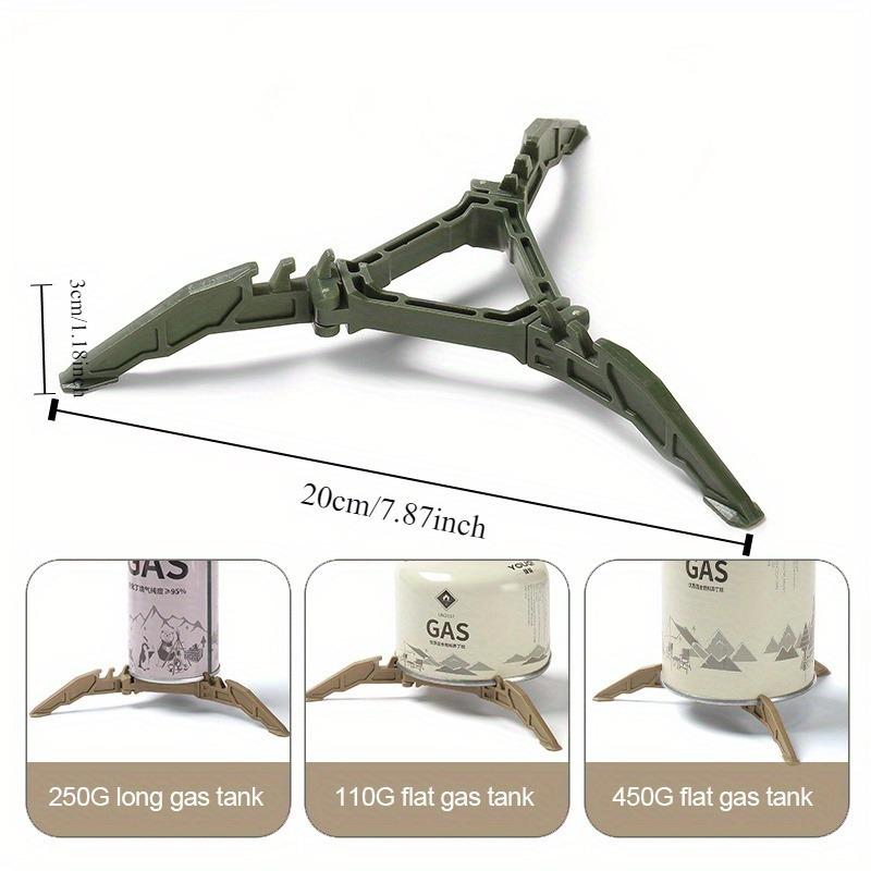 1pc Foldable Gas Tank Bracket, Outdoor Stove Gas Tank Holder Tripod Stand, Outdoor Camping Cooking Supplies
