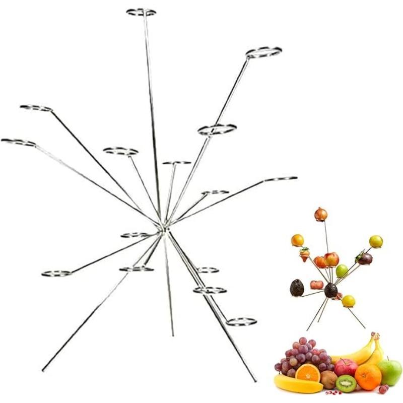Exploding Fruit Tray, Desktop Firework Display Stand, 2026 New Artistic Floating Fruit Rack, Minimalist Design, 360° Ventilation, Kitchen & Coffee Table, Display Riser