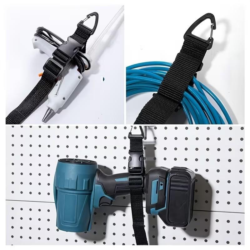 2pcs Adjustable Extension Line Organizer, Durable Three-Axis Buckle Cable Management Strap, Safe Storage for Studio and Garage