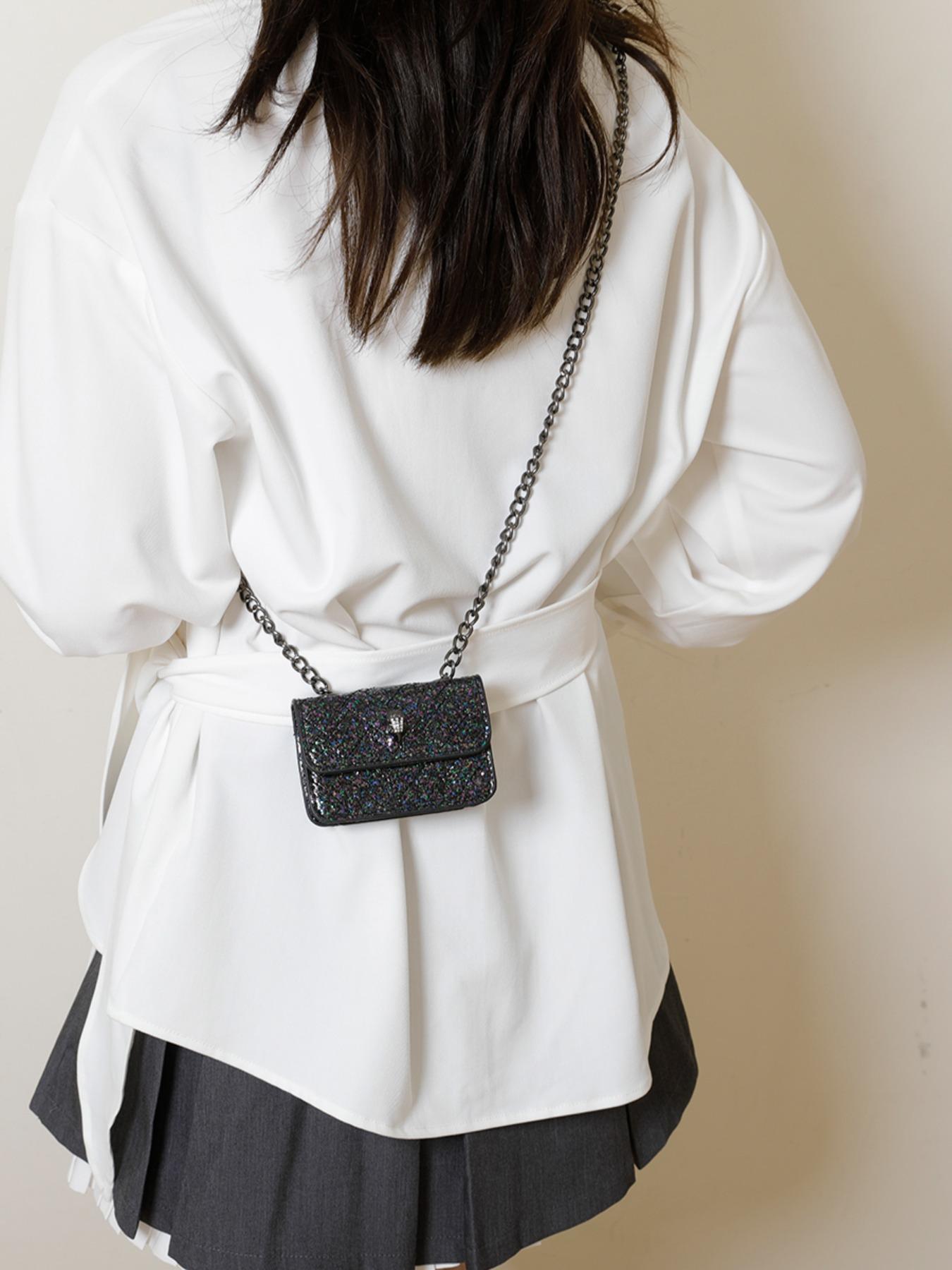 Women's Plain Mini Magnetic Closure Shoulder Bag, Stylish Versatile Crossbody Bag for Daily Use, Travel, Commuting