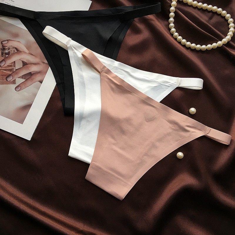 Women's Solid Color Seamless Knicker, Minimalist Breathable Comfortable Minimalist Pastel Panty for Daily Wear, Women's Underwear for All Seasons, Womenswear, Soft Panties, Daily Casual Underwear, Casual Elegant Underwear  Plus Size thongs