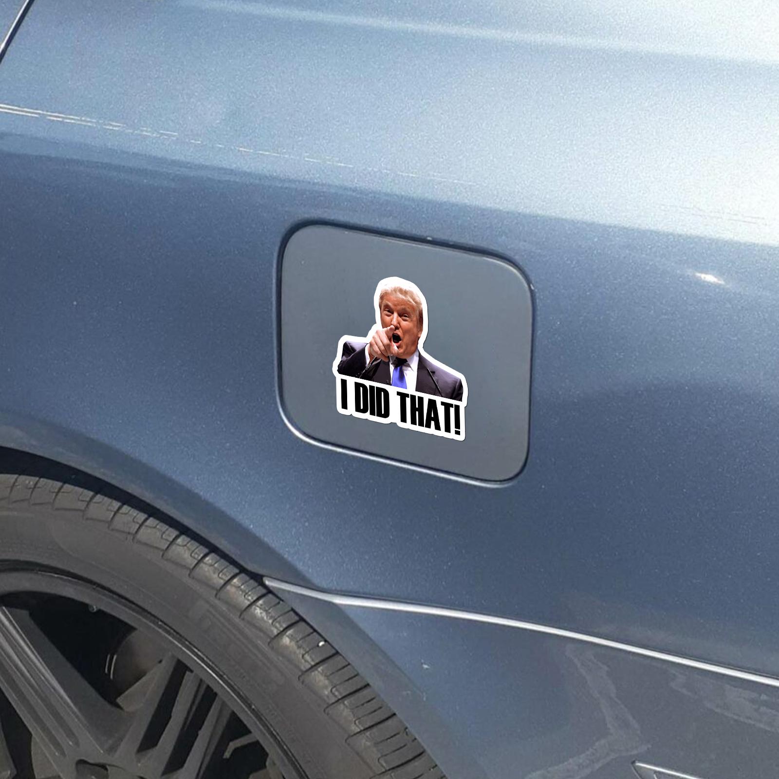 100Pcs （ contains 20 different emoticons）I Did That Trump Sticker - Vinyl Sticker, Water Resistant, 1.5" x 1.5", Anti-Trump, Meme Sticker, Fdt