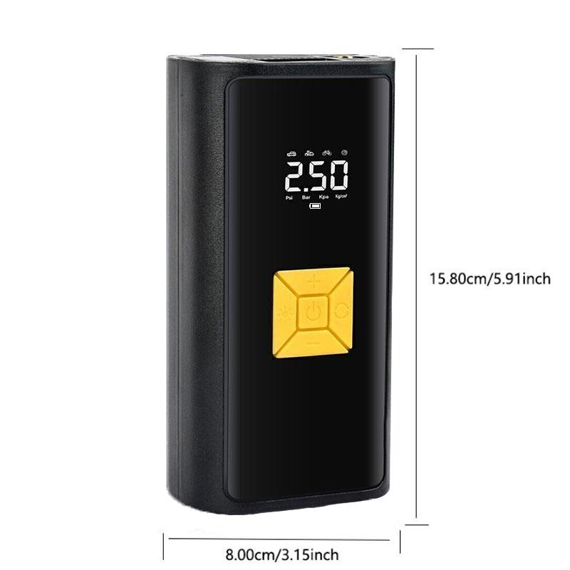 Portable Car Air Pump, 1 Count Multifunctional Smart Digital Display Car Air Pump, Inflator for Car Motorcycle Bicycle