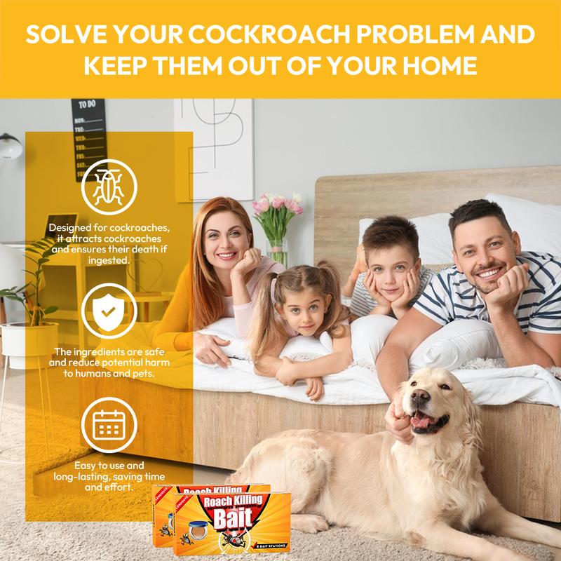 LENDOUYE Roach killer indoor infestation,Roach Repellent,Roach Traps indoor,Roach Killer,Roach Bait Station,Roach Killer Gel for American, German and Other Major Cockroach Species cockroach bait TF1