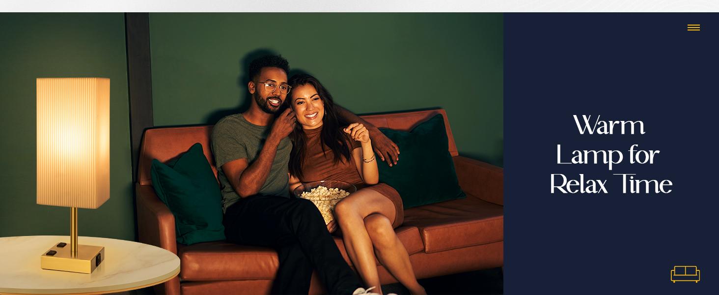 2-Pack Touch Control Table Lamps - 3-Way Dimmable with USB C+A Charging, AC Outlets & Bulb Included nightstand lamp lamps Lighting Modern