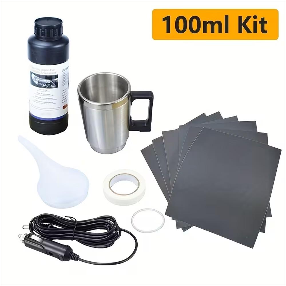 Automotive Headlight Refurbishment Tool Set, Atomizing Cup Non Polishing Scratch Coating Liquid Headlight Repair Liquid, Suitable for Automotive Headlight