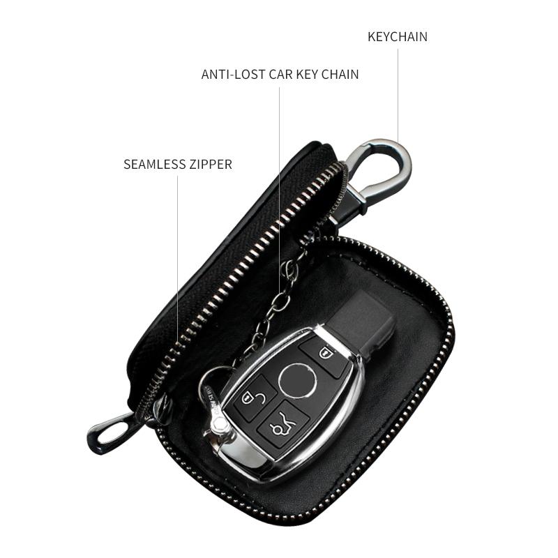 Leather Key Case Multifunctional Car Key Holder Key Fob Protector Compatible with Lexus Models, Universal Auto Accessories for Lexus F Sport Es300 Rx300