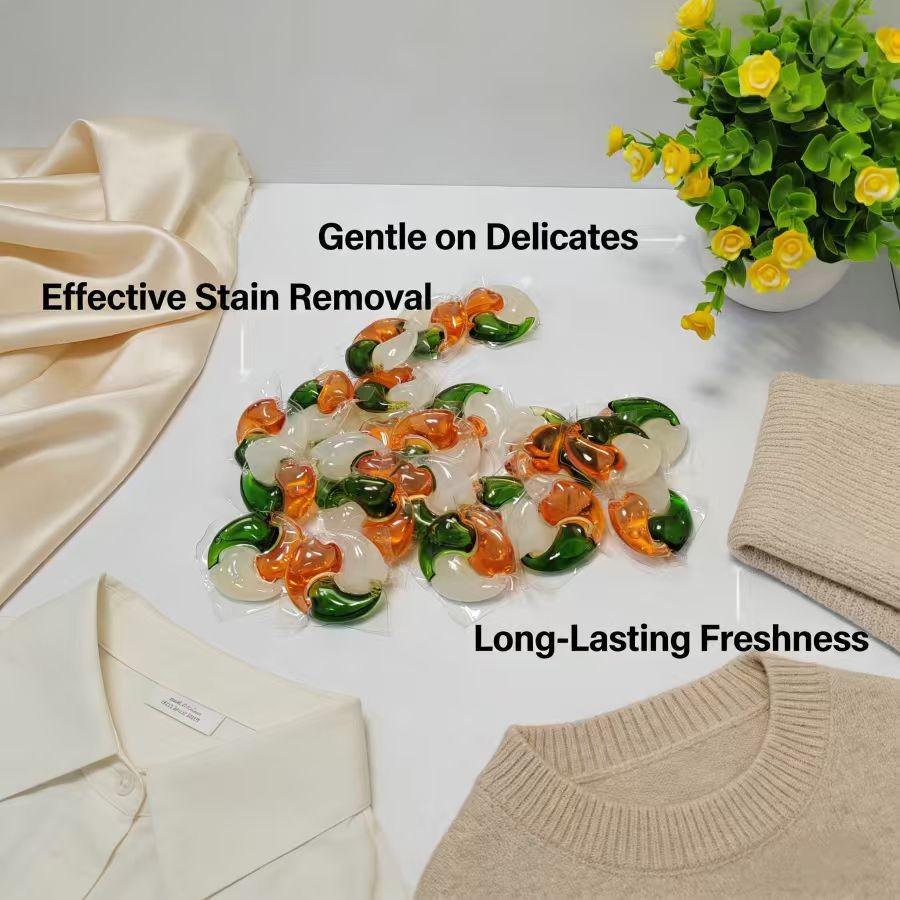 Concentrated Laundry Liquid, Stain Remover, Odor Eliminator, Deep Cleaning, Softening, Long-Lasting Scent, Quick Dissolving, Home & Travel Essential