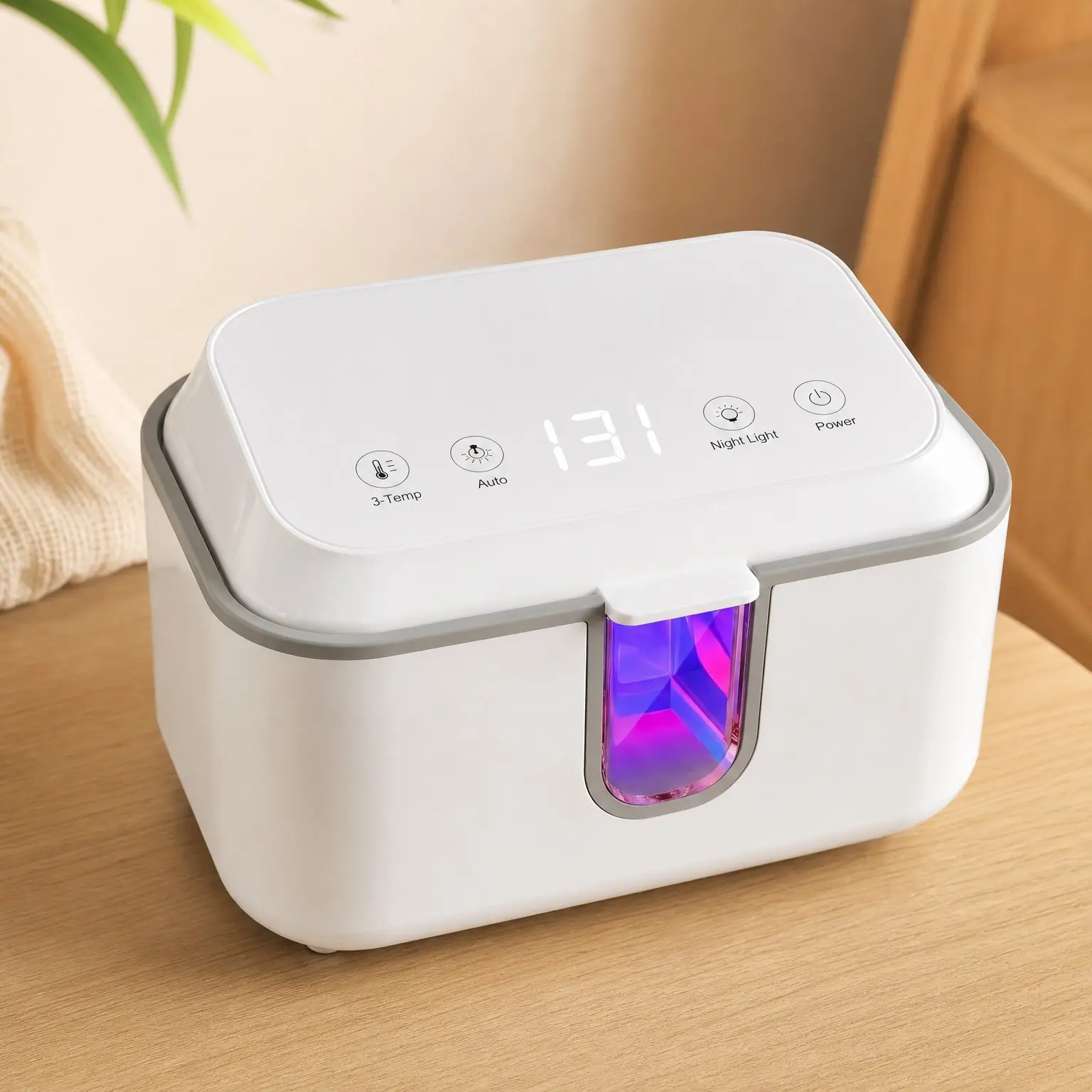Large Capacity Baby Wipe Warmer with 3 Temperature Modes, Even Heating, Night Light - Wipes Dispenser for Babies and Adults(Gift)
