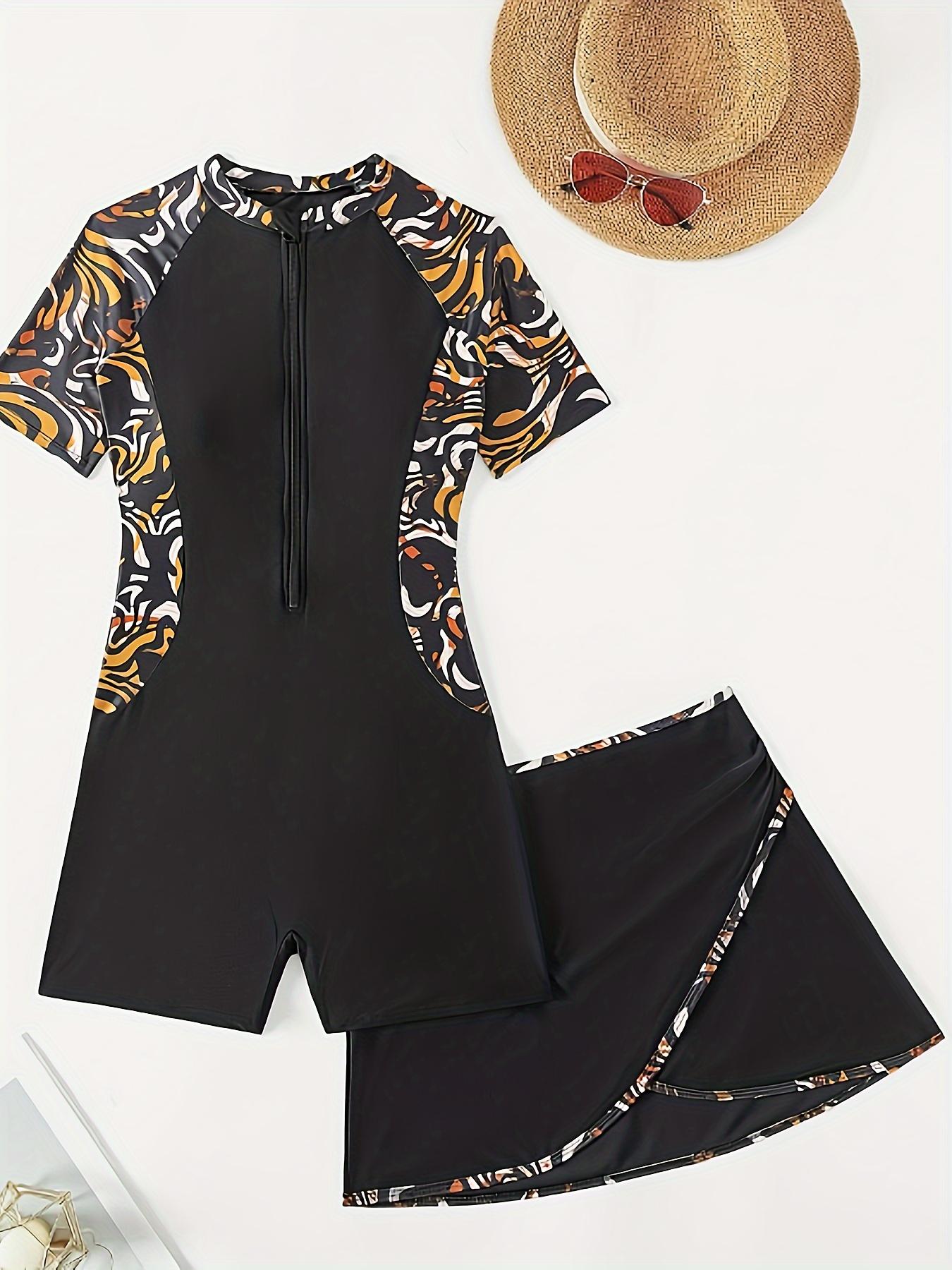 Women's Two-Piece Swimsuit Set, Tankini Swimsuits Women, Swimdress Tankini Set, Conservative Style Swimwear, Comfortable & Stylish Design, Perfect for Beach Days & Pool Parties, Tankini Bathing Suits, Tankini Bottoms Set