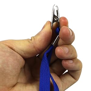 Badge Lanyards Neck Bulk Cruise Lanyards Black Lanyard with Clip for ID Card Name Tags Badge Holders (Black, 50 Pack)