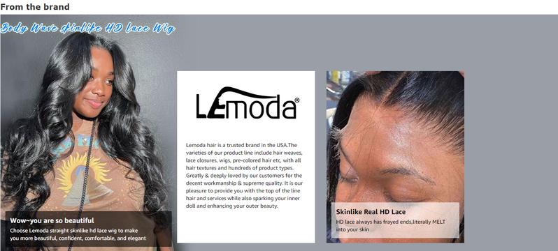 【Hot】Lemoda 13x6 SKINLIKE Real HD Lace Wigs Pre-Pleached Knots 15A 13x4 Body Wave Full Lace Frontal Wigs Brazilian Virgin Human Hair 0.1mm Ultra-thin Tiny Knots Frayed Ends Lace Wig 200% Density 【Hot】Lemoda 13x6 SKINLIKE Real HD Lace Wigs Pre-Pleached Knots 15A 13x4 Body Wave Full Lace Frontal Wigs Brazilian Virgin Human Hair 0.1mm Ultra-thin Tiny Knots Frayed Ends Lace Wig 200% Density