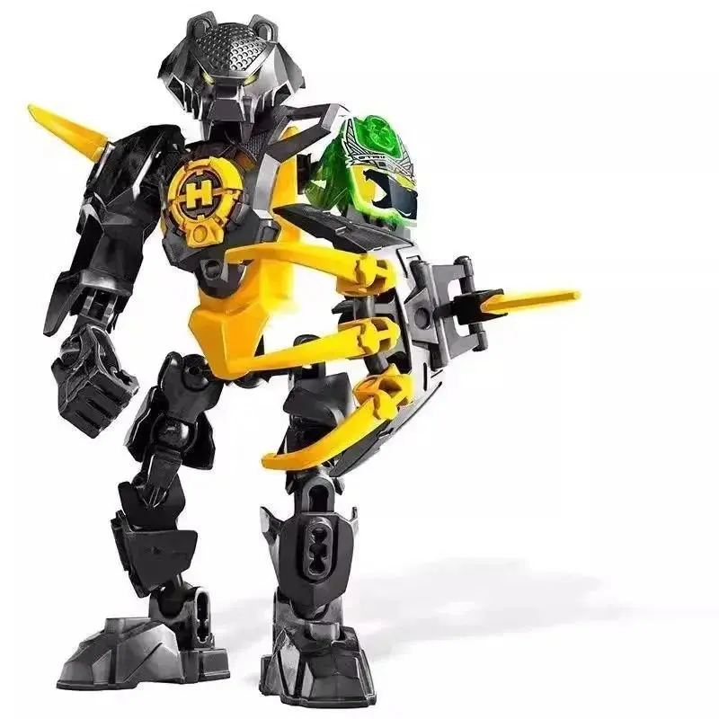 Hero Factory Star Warrior Bionicle Building Blocks, Furno Evo Combined Robot Mech Model Toy Set for Kids, Holiday Gift