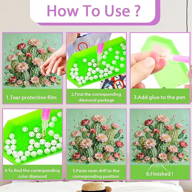 2026 New Pearl Painting, Beautiful Succulent 5D DIY Diamond Art Kit, Bedroom Decor, Living Room Wall Art, Creative Gift, Wall Decoration