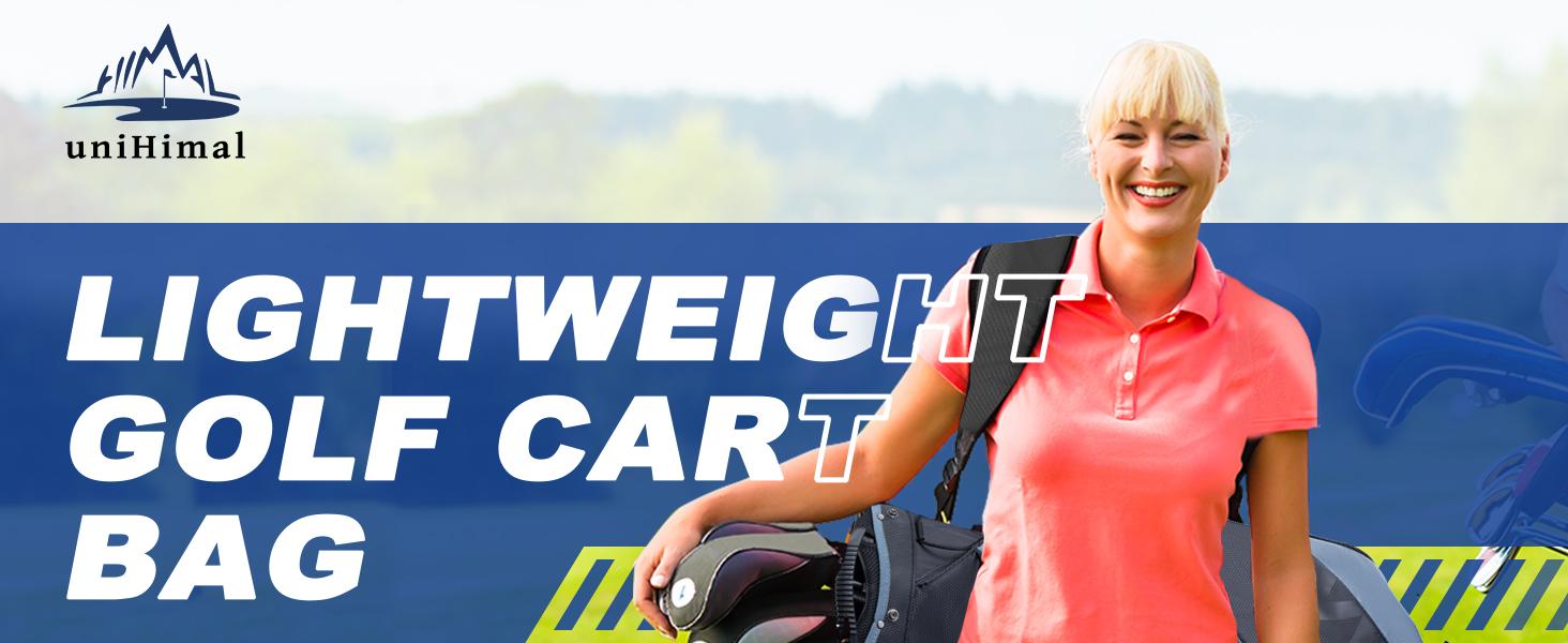 UNIHIMAL 14-Way Golf Cart Bag with Organizer Divider & Rain Cover