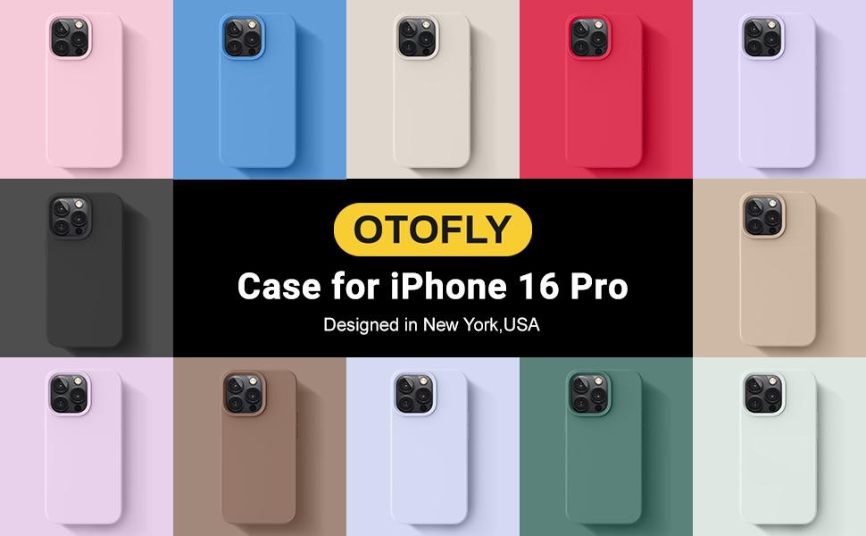 OTOFLY iPhone 16 Pro Case with Camera Control Capture Button, Compatible with MagSafe, Silicone Shockproof Military-Grade Protection, 6.3 inch Metal Cloth Phonecase Cellphone Casing Protective Smartphone Wireless Durable