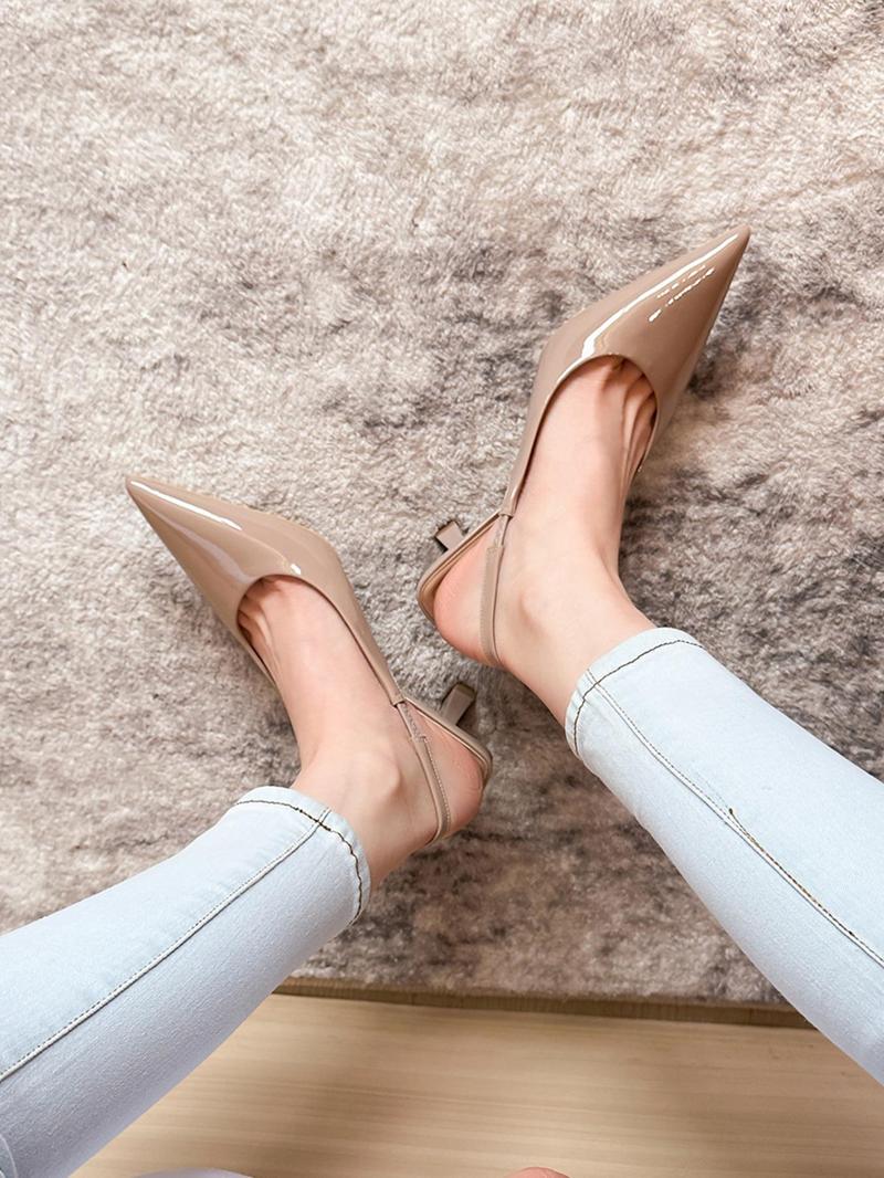 Women's Elegant Solid Color Pointed Toe Classy Stiletto Heels, Fashionable High Heel Shoes for Party, Daily Clothing Decor for Women & Girls, Footwear