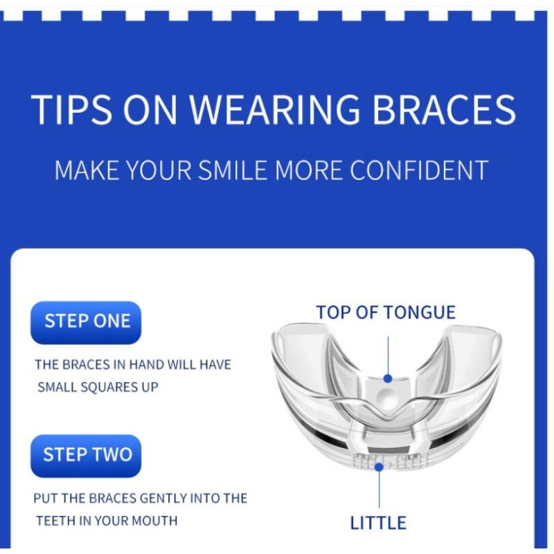 Silicone orthodontic braces Product with Storage Case, Comfortable to Wear, Safe to Use, Suitable for Both Men and Women