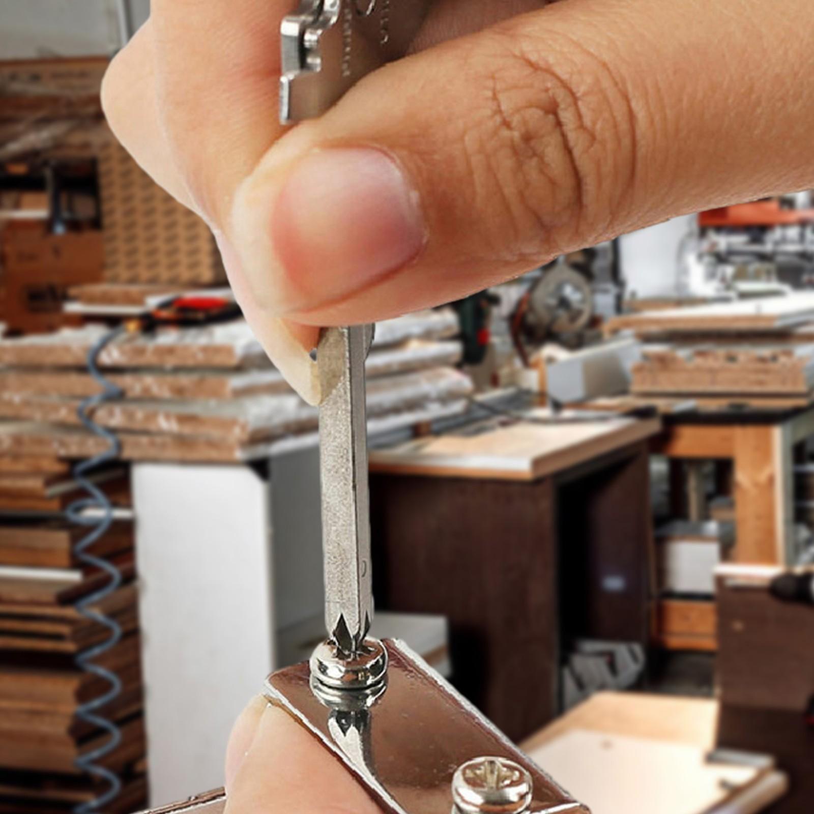 Outdoor Multi-Function Keychain Tool Set, Compact Portable Camping Emergency Kit with Screwdriver Bottle Opener, Essential Survival Gear, EDC Multi Tools, Lightweight Tools, Stainless Steel Tools