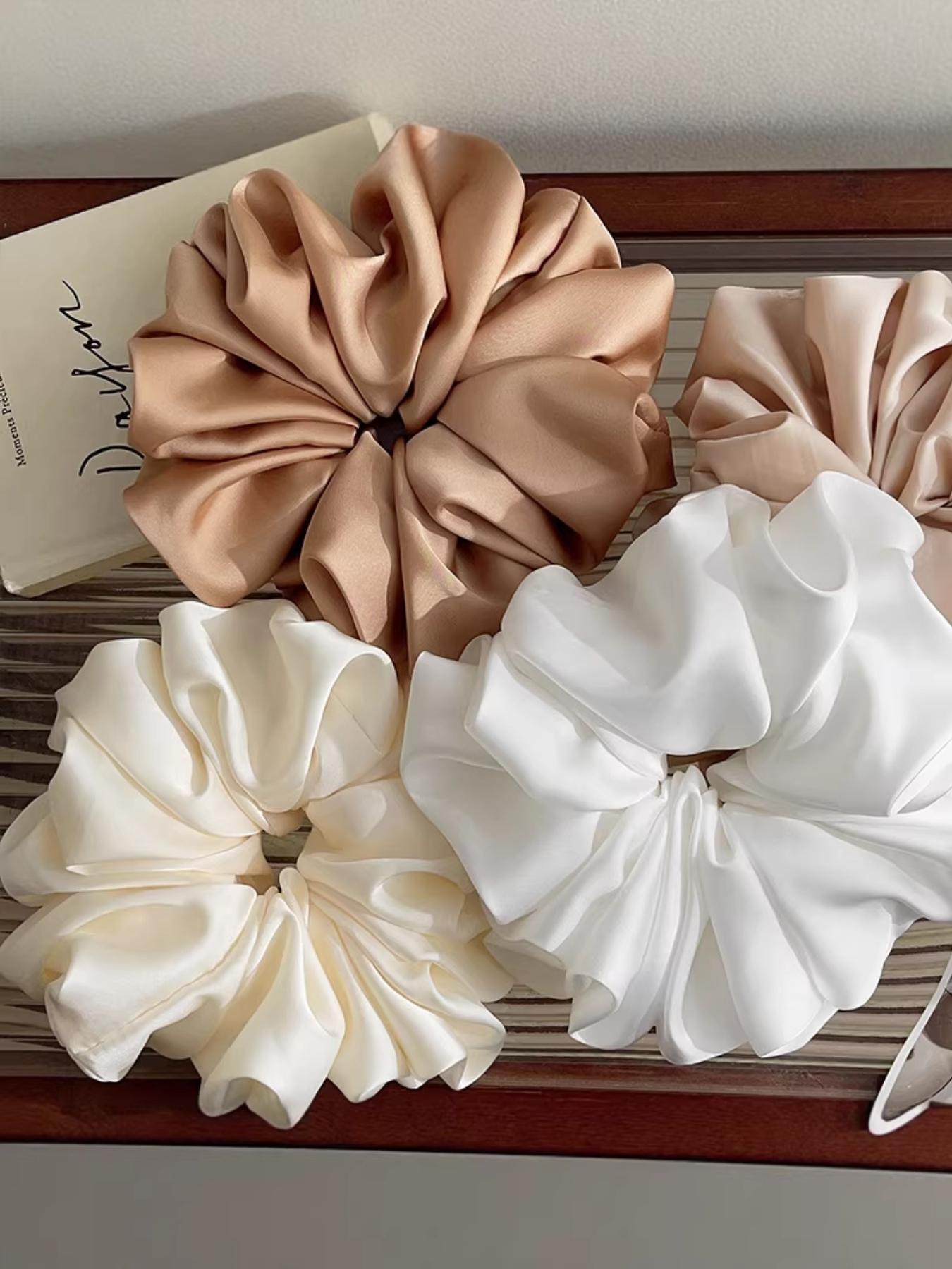 New Arrival Silk-Like Large Hair Elastic, High-End Satin Headband, Party Accessory, Gift Idea, Versatile Hair Tie, 1 Piece