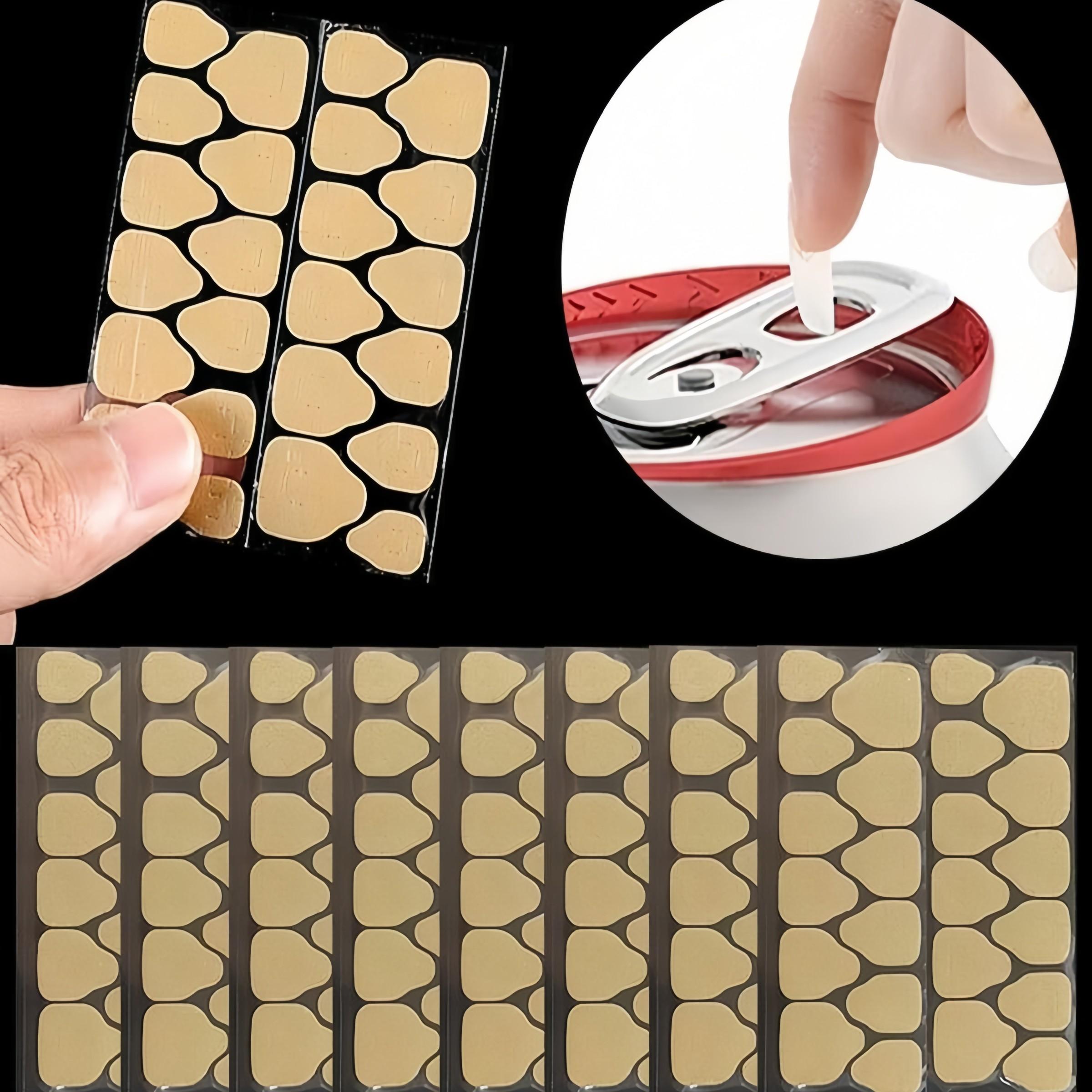 20pcs/10pcs/5pcs Kraft Paper Jelly Glue, Odorless Waterproof Dual-Sided Transparent Nail Art Adhesive, Strong Breathable High-Quality Gel