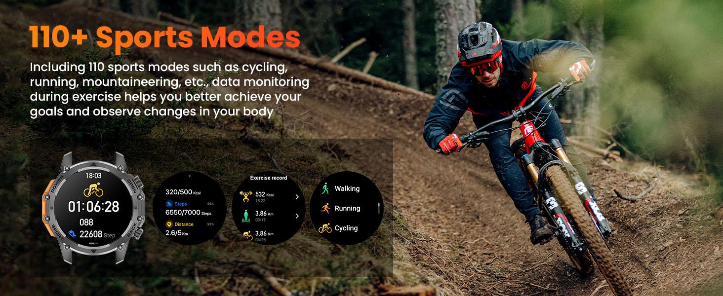 1.52-Inch HD Round Smartwatch for Men, Health Fitness Smartwatch with Sports Tracking, Bluetooth, Calls & Music Control, Multiple Sports Modes, IP68 Waterproof, Long Battery Life, Fitness Watch for Android iPhone, Multifunctional Smart Watch #GLOBAL PICKS