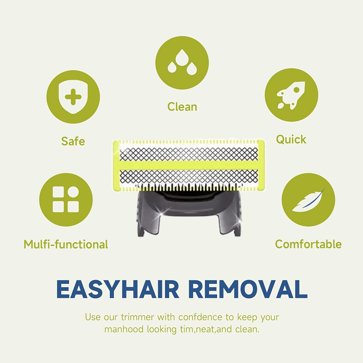 Replacement Blade for Small T-Shape Razor Head, Compatible with Qp2520 Qp2590 Qp2630 Qp2670 Electric Beard Trimmer, New Condition