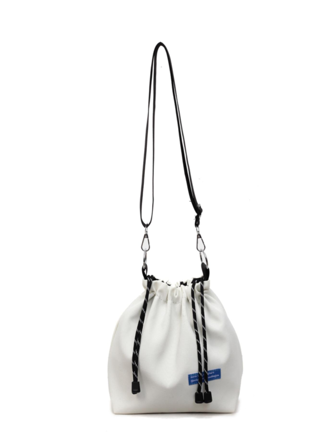 New Single Shoulder Crossbody Bag, Trendy Drawstring Bucket Bag for Men and Women, Unisex Small Versatile Waist Pack