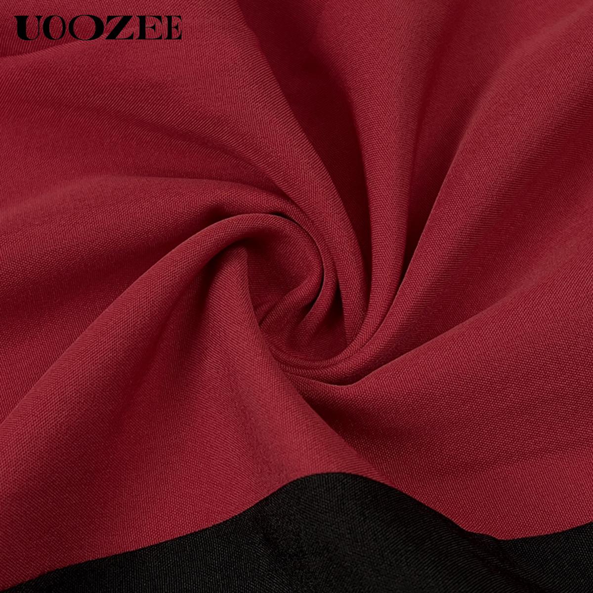 UOOZEE Women's Color Block High Waist Wide Leg Harem Jogger Pants - Polyester, Oversize, Smooth, Graphic, Colorful, Basics, Sporty Chic, Quick Dry, Wrinkle Resistant, with Pockets, Cold Wash, for Casual Streetwear, Coffee Dates, Clothes