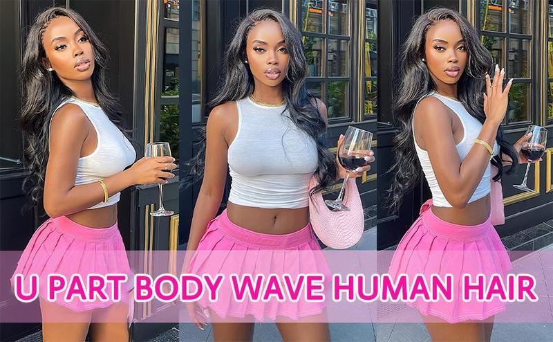 Recool Hair U Part Butterfly Layer Cut Loose Wave/Straight Human Hair Wigs for Women Real Scalp Beginner Friendly Elastic Drawstring 100% Human Hair#TikTokShopBlackFriday