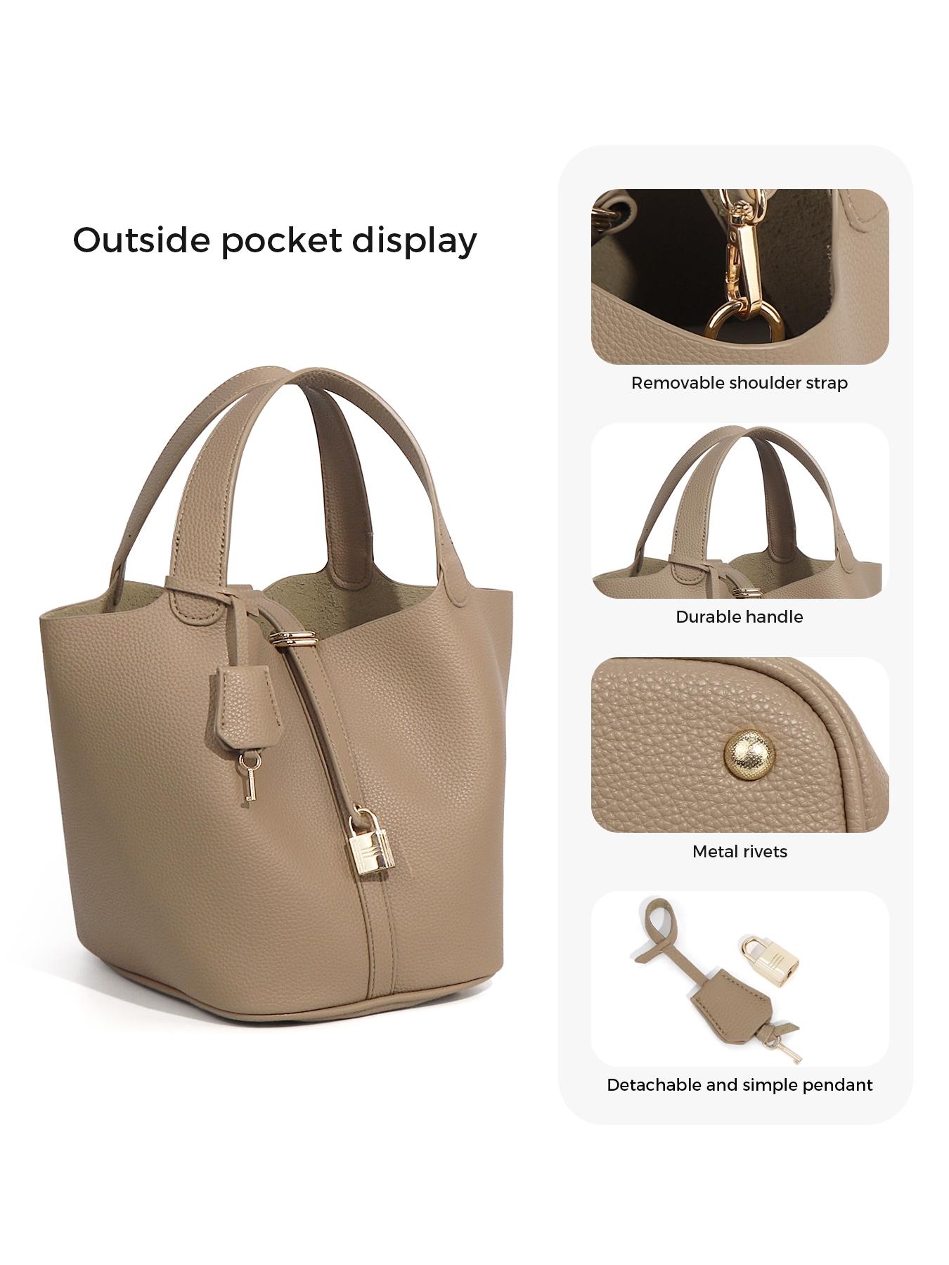 Women's Plaid Checkered Crossbody Bag, Polyester Bucket Bag for Women, Fashionable Bucket Bag, Vegetable Basket Shape Satchel with Top Handle Bags, Multi-Functional, Lightweight Adjustable Purse Handbags, Holidays Gift, Suitable For Work