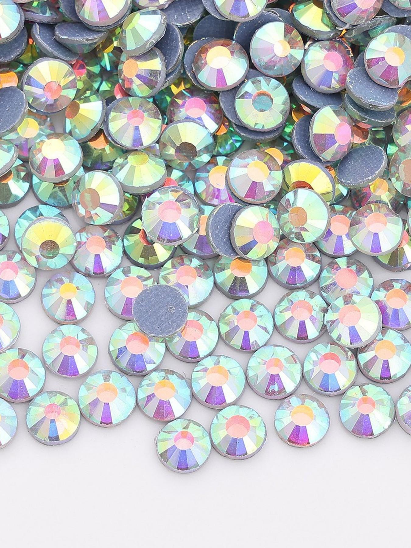 2880pcs High-Quality Rhinestones, Ab Glass Stones, DIY Nail Art Supplies, Perfect for Professional & Home Use, All-Season Decorative Elements