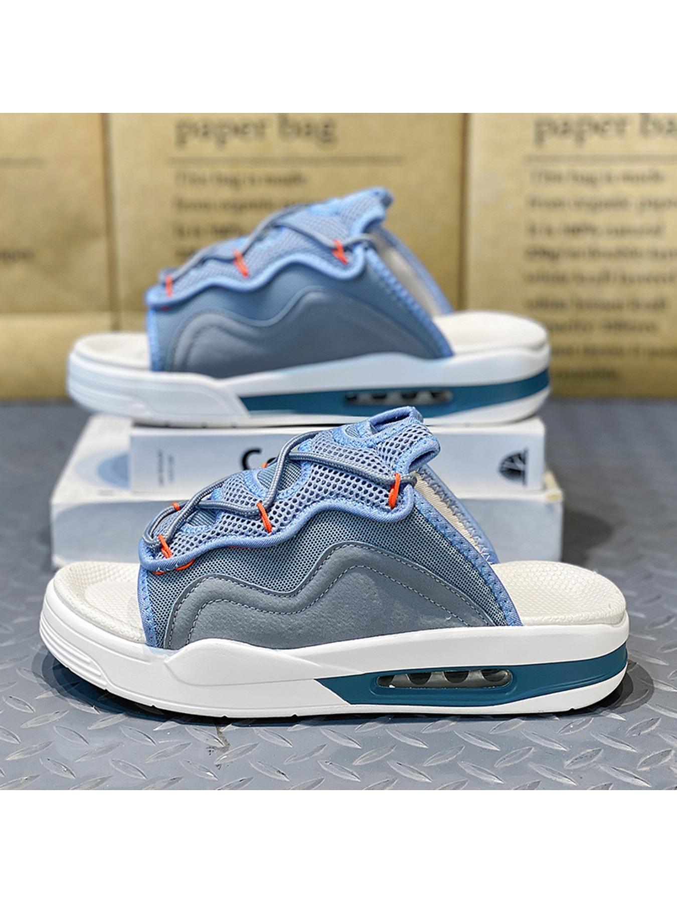 Summer thickened sandwich bottom slippers, fabric breathable sandals, fashion slippers men 's slippers