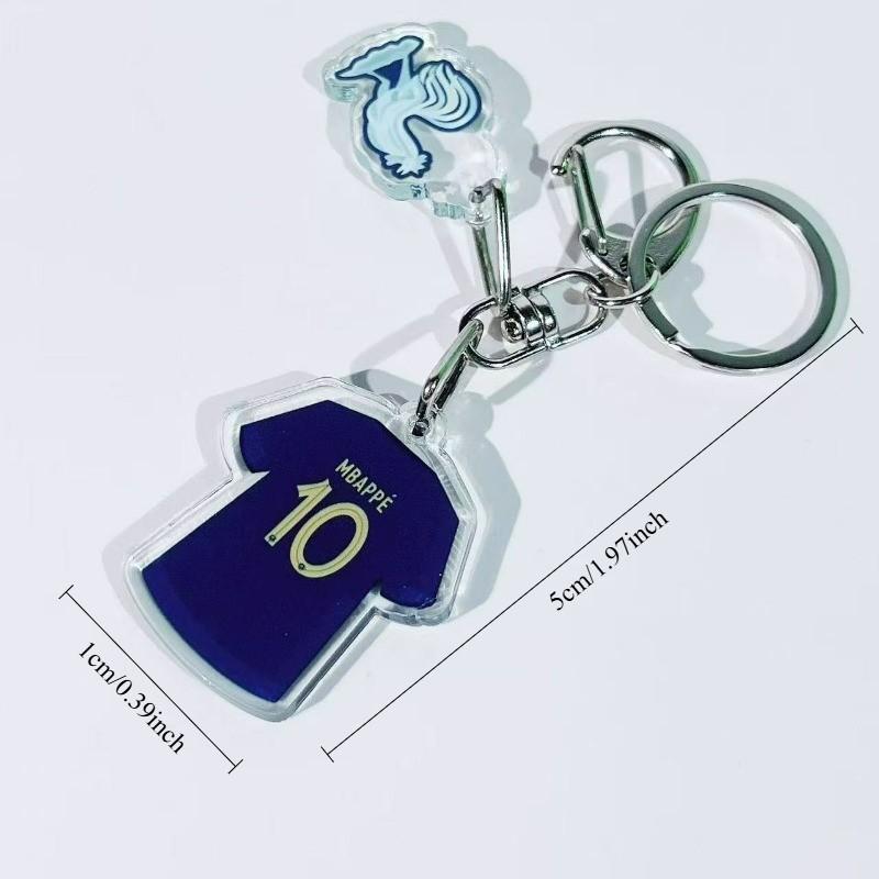 2026 World Cup Style Jersey Keychain, Messi Neymar Ronaldo Mbappe, Fashion Accessory, Sports Memorabilia, Unique Gift Idea