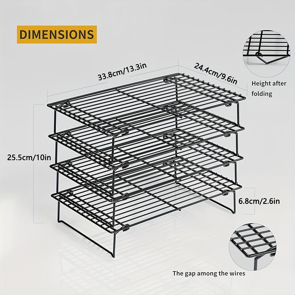 2 Pack/4 Pack Cooling Rack, Foldable Stackable Baking Cooling Rack, Kitchen Tool, Kitchen Gadget, Kitchen Accessories