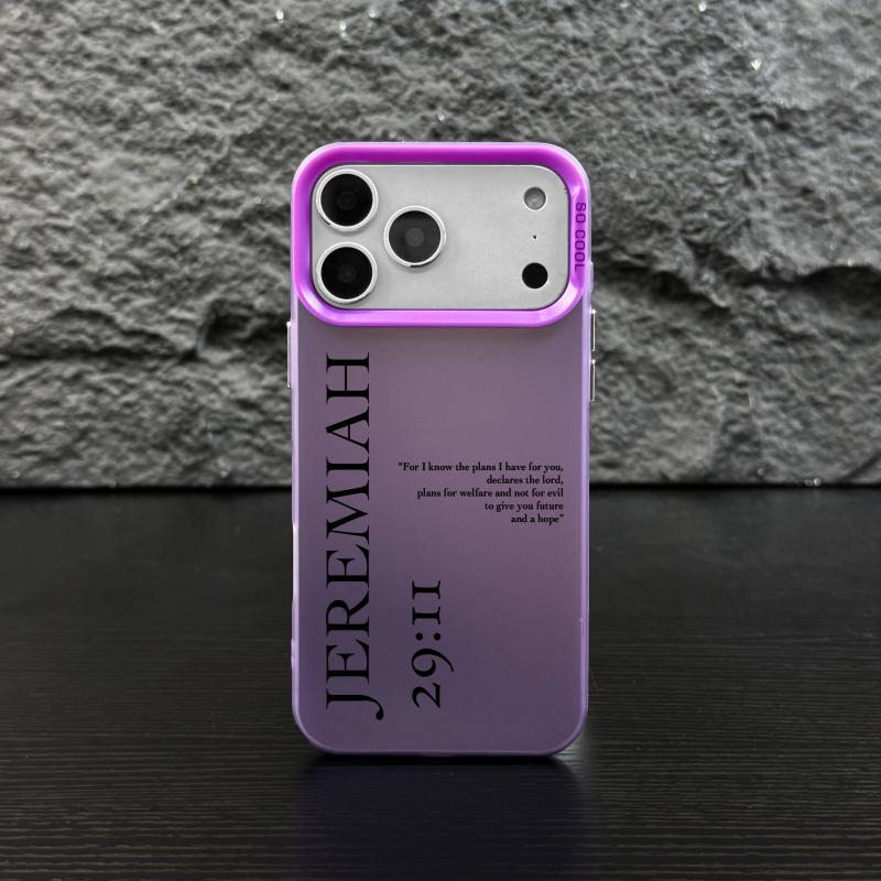 Jeremiah 29:11 IMD Laser Crafted Phone Case, phone case that is resistant to drops and scratches, suitable for iPhone 17 Air 16 15 14 Plus 13 12 11 Pro Max Plus XR XS