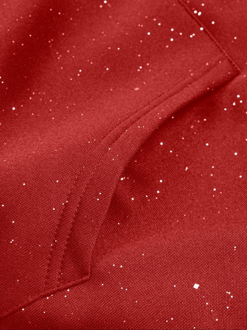 Men's Hooded Sweatshirt, Dark Gothic Cross Element Hooded Sweatshirt, Starry Sky Dyeing Process Pullover, Kangaroo Pocket,  Casual Regular Loose Drawstring Hooded Sweatshirt, Gothic Style Hoodie