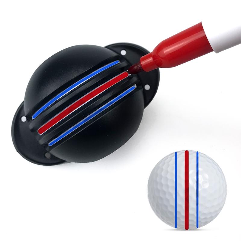 1 Set Three Line Aiming Marker, Golf Ball Line Marker, Golf Ball Alignment Marking Tool, Golf Putter Golf Clubs Accessories, Christmas Gift