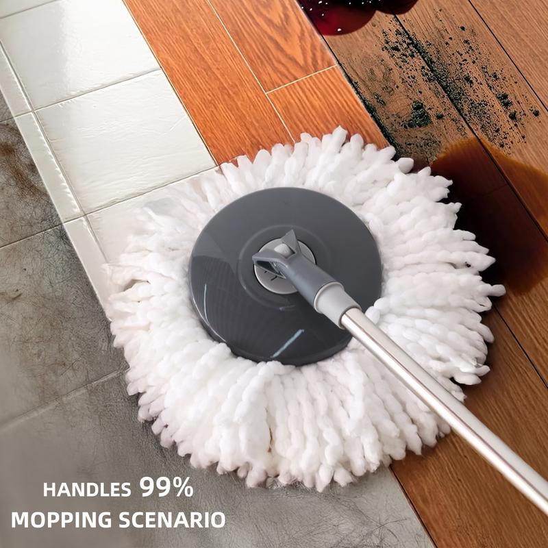 Easy Clean Spin Mop and Bucket System with Dual Bucket Hands-Free Foot Pedal Spin Dryer Reusable Mop Head Adjustable Handle for Hardwood Tile Laminate Floor Cleaning - Kitchen Easy Clean Spin Mop and Bucket System with Dual Bucket Hands-Free Foot Pedal Spin Dryer Reusable Mop Head Adjustable Handle for Hardwood Tile Laminate Floor Cleaning - Kitchen
