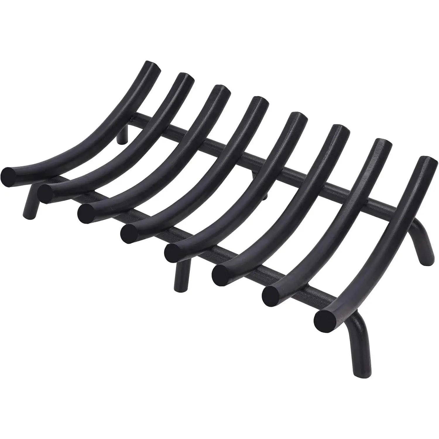 Fireplace Grate 20 Inch, Wood Stove Grate Solid Steel | 3/4" Bar, Heavy Duty Wrought Iron Firewood Log Holder Rack, Wood Burning Fireplace Accessories, Camping, Chimney, Hearth Tool