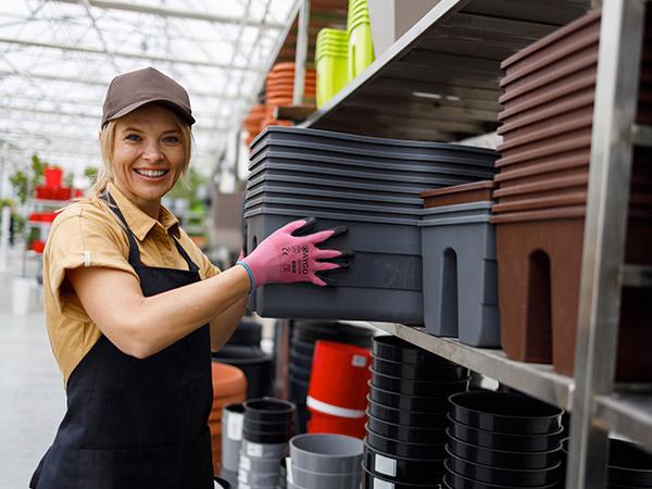 KAYGO Safety Work Gloves PU Coated-12 Pairs, KG11P, Seamless Knit Glove with Polyurethane Coated Smooth Grip on Palm&Fingers, for Men and Women, Ideal for General Duty Work