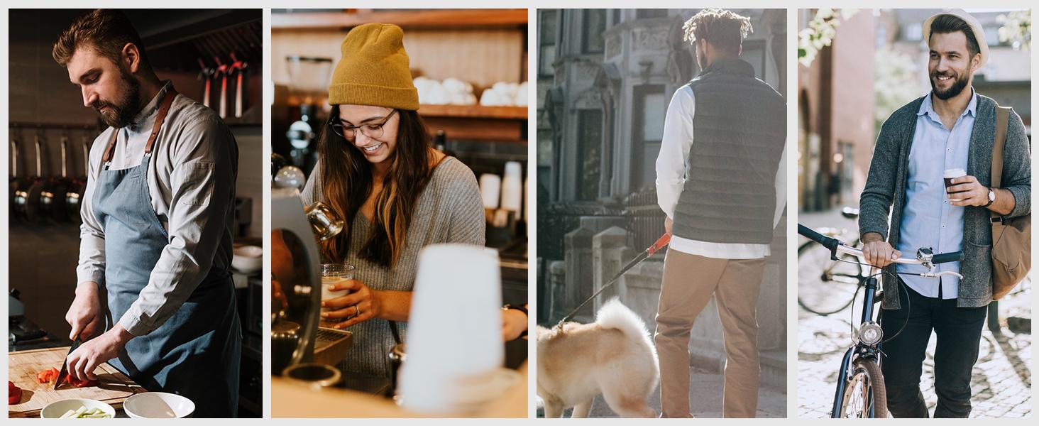 Men's Non Slip Shoes, Lightweight Mens Work Shoes & Restaurant or Food Service Sneakers