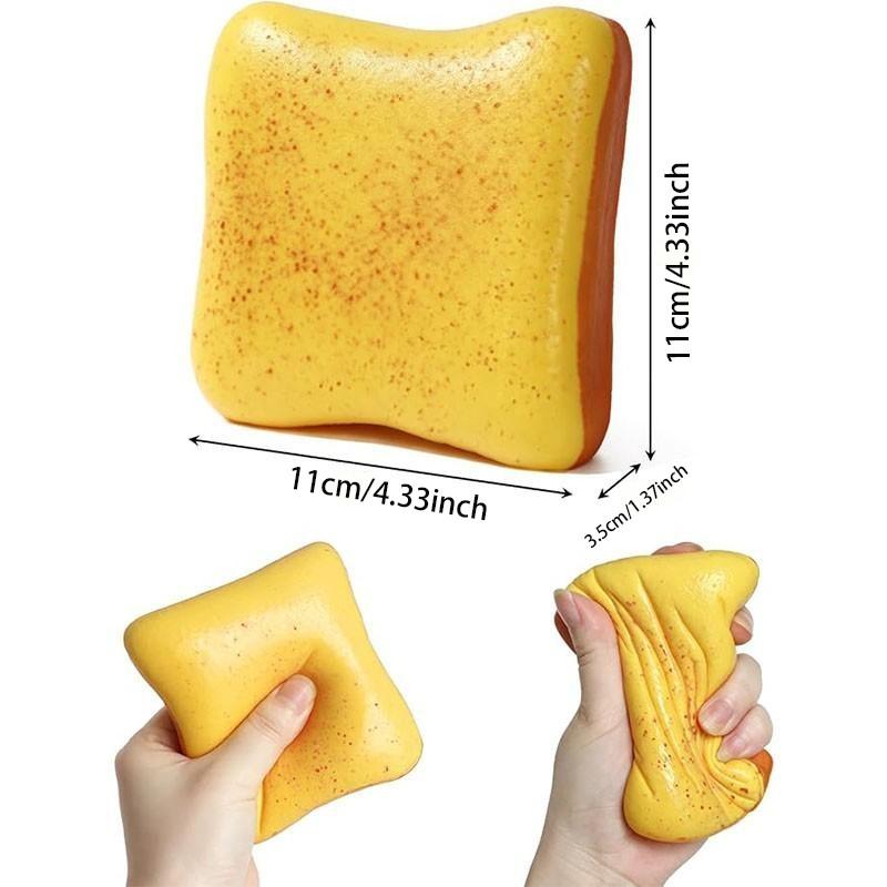 1/4pcs Bread Butter Squishy, Slow Rising Stress Ball, Squishy Fun, Soft Squishy Fidget, Fidget Toy for Adhd, Party Favor Gift, Stress Relief Item, Stress Relief Squishies, Model 2411xy08