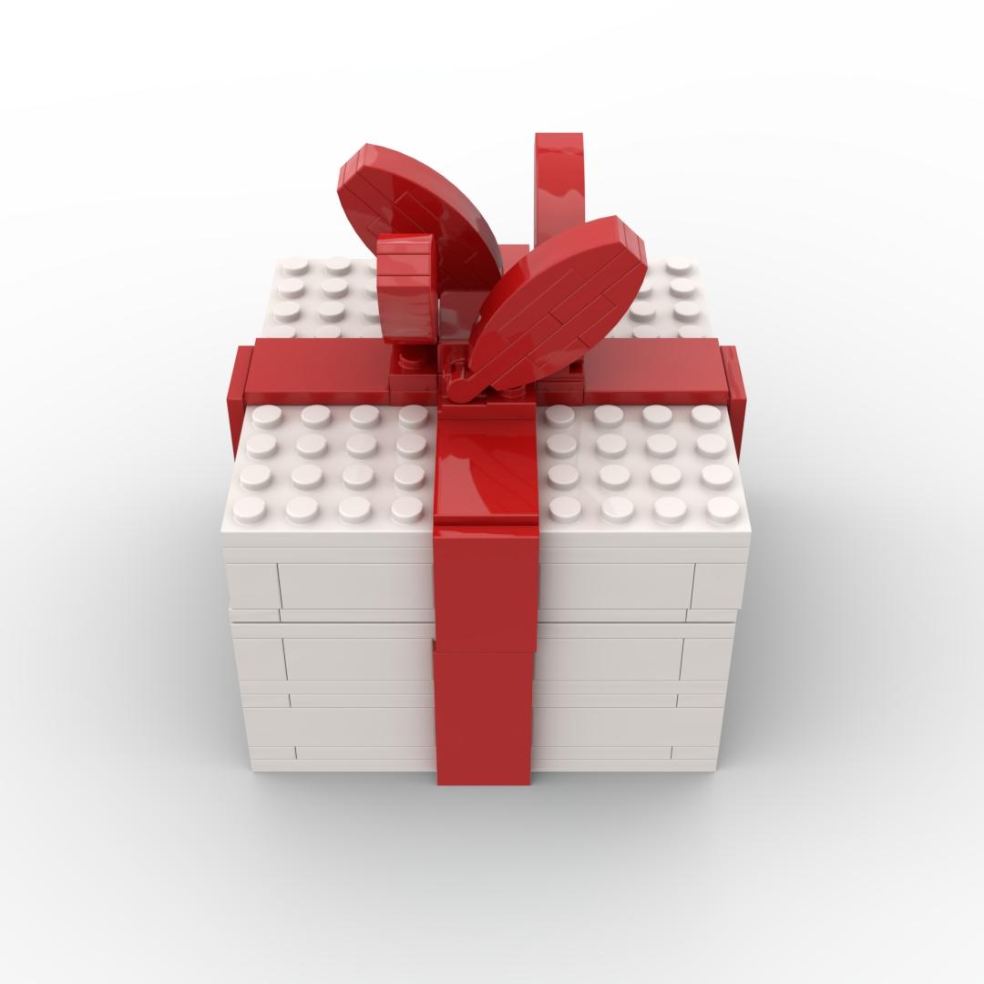 131-Piece Deluxe Gift Box Building Blocks Set, DIY Puzzle Toy, Abs Plastic, Includes Manual, Perfect for Home Decor & Gifts