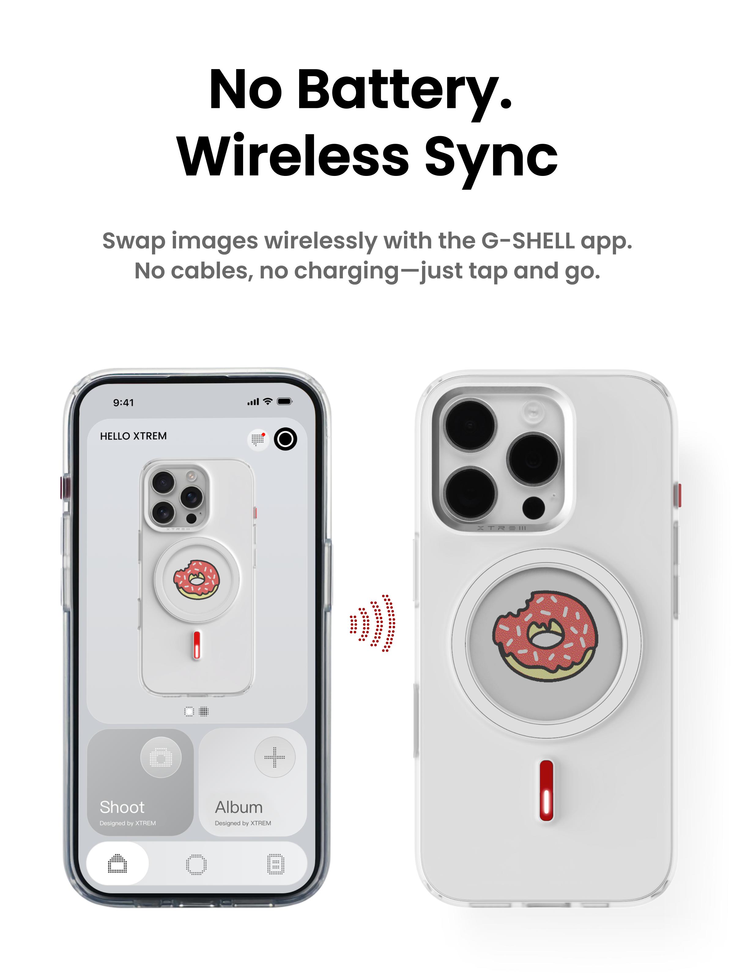 XTREM Smart E-Ink Phone Case for iPhone - NFC Instant Display