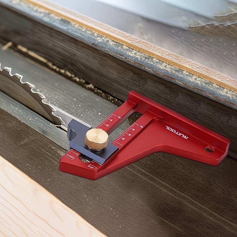 Table Saw Measurement Ruler, Metric Imperial Magnetic Height Gauge, Electric Circular Saw Carving Machine Reverse Adjustment