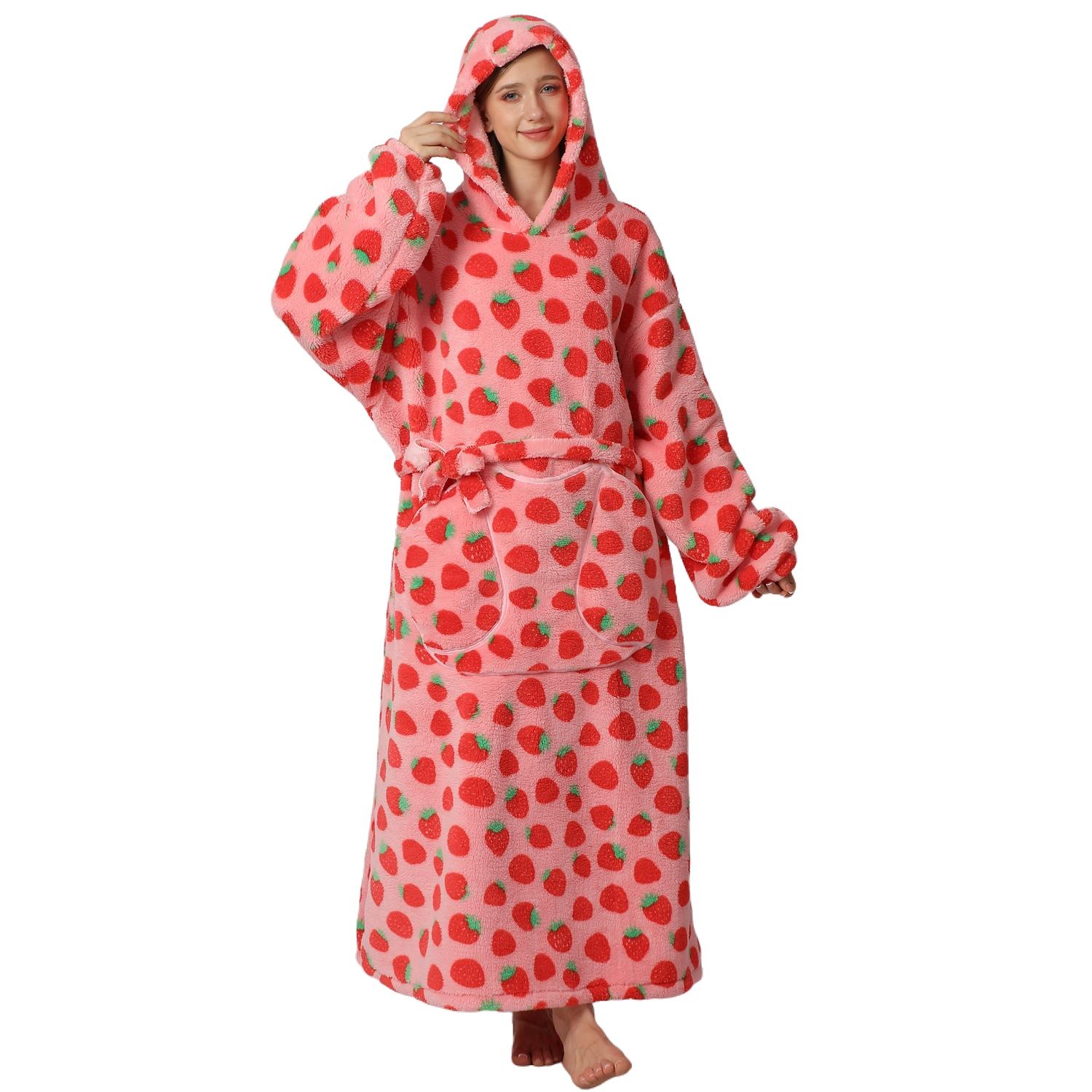 Oversized Wearable Blanket Hoodie for Women & Adults, Super Soft, Warm & Cozy with Giant Front Pocket, Perfect Christmas & Valentine's Day Gift