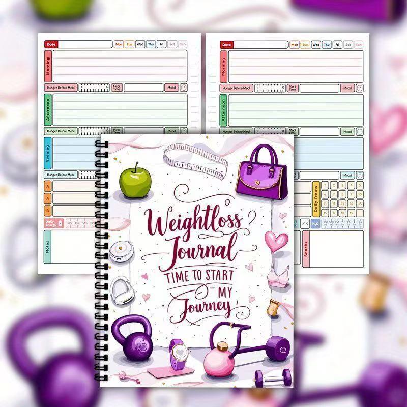 Bestselling Artistic Weight Loss Planner, Inspirational Fitness and Weight Management Journal, Ideal for Fitness Enthusiasts