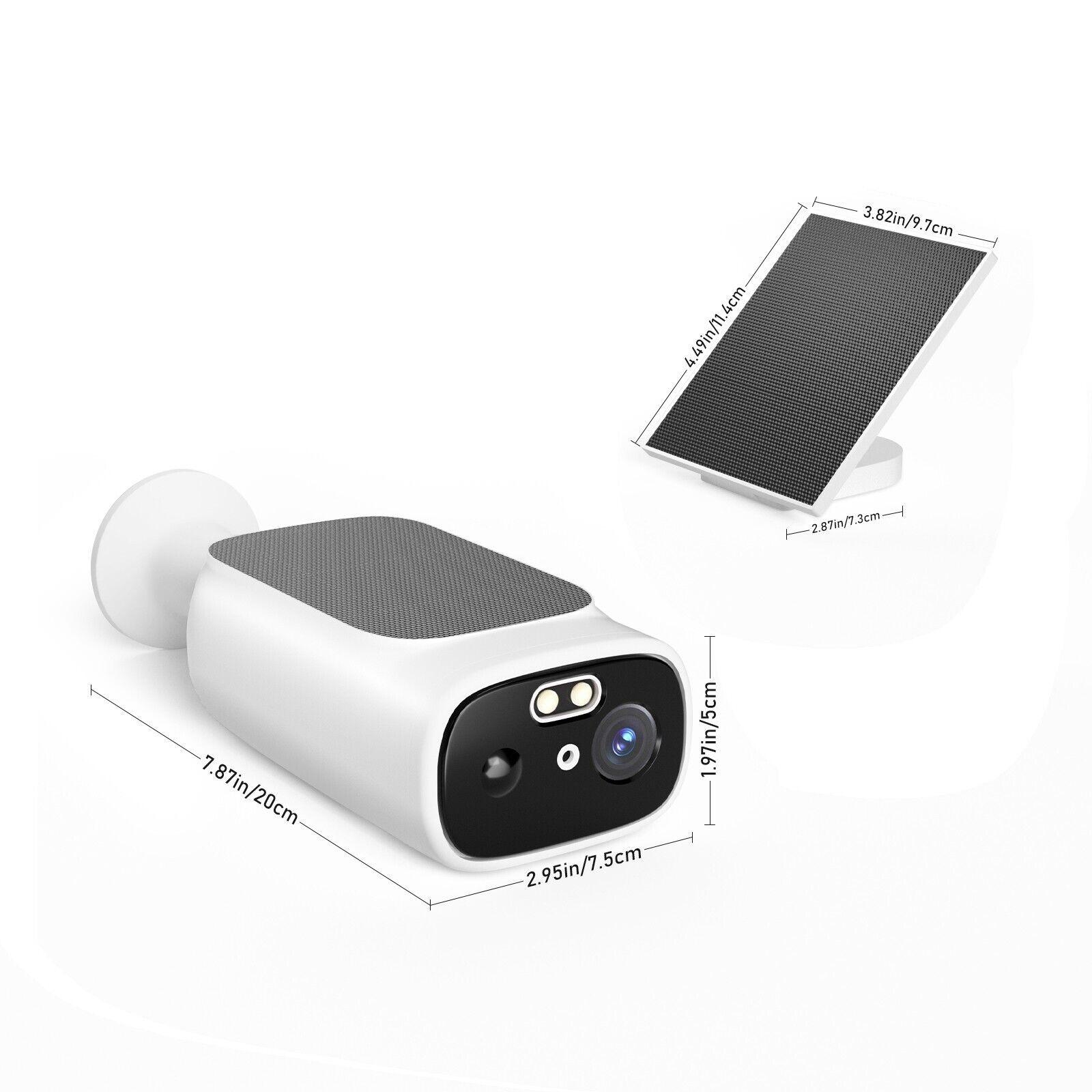 2K Smart Solar Camera, Wall-Mounted Night Vision Camera, Two-Way Audio WiFi Camera, Wireless Outdoor Waterproof, 7500mAh Camera, Mini Solar Camera, Subscription-Based AI Face Recognition/Vehicle/Pet Detection, Supports Cloud Storage, SD Card, TF Card